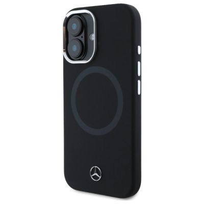 2. Mercedes MEHMP16S23SUTTK iPhone 16 6.1"   czarny/black hardcase Silicone Tonal Logo MagSafe