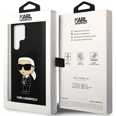 8. Etui Karl Lagerfeld Silicone Ikonik na Samsung Galaxy S24 Ultra - czarne