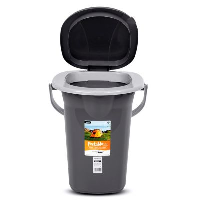 4. GREENBLUE TOALETA PRZENOŚNA TURYSTYCZNA, ANTRACYTOWA GB320AG