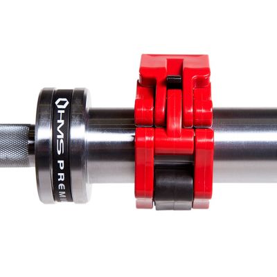 9. Gryf olimpijski 20 kg / 2200 mm z zaciskami lock jaw HMS GO685