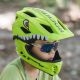 6. Kask rowerowy Rockbros TT-32004 Shark dziecięcy z odpinaną szczęką rozmiar M (54-58) - zielony