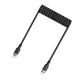 2. Kabel Acefast C14-03 USB-C - USB-C sprężynowy 480Mb/s 3A 1.2m - czarny