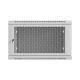 6. LANBERG SZAFA INSTALACYJNA RACK WISZĄCA 19" 6U 600X600 SZARA DRZWI PERFOROWANE (FLAT PACK)