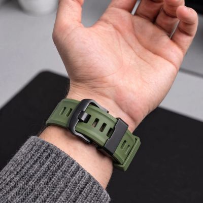 7. Pasek Tech-Protect Motion na Garmin Fenix 5X / 5X Plus / 6X / 6X Pro / 7X / 8 / 8 Pro / 9 / 9 Pro (47 mm) - zielony