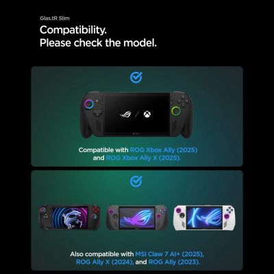 5. Szkło hartowane Spigen Glas.tR Slim 2-Pack na ROG Xbox Ally X (2024/2025) / ROG Xbox Ally (2025) / ROG Ally (2023) / MSI Claw 7 AI+