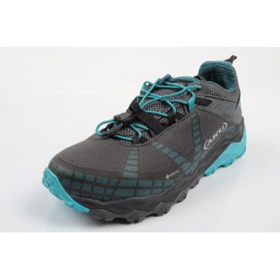 3. Aku buty sportowe trekkingowe damskie Flyrock Gore-tex wytrzymałe szare niebieskie