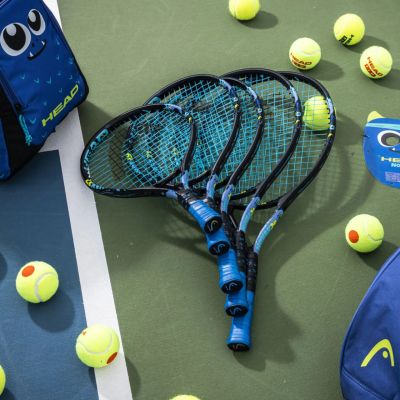 4. Rakieta do tenisa ziemnego Head Novak 23 cv3 3/4 w pokrowcu czarno-niebieska 235014 SC06