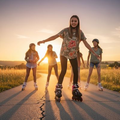 8. NA2053A ŁYŻWOROLKI VIBE RÓŻOWE ROZM. S(33-36) NILS EXTREME