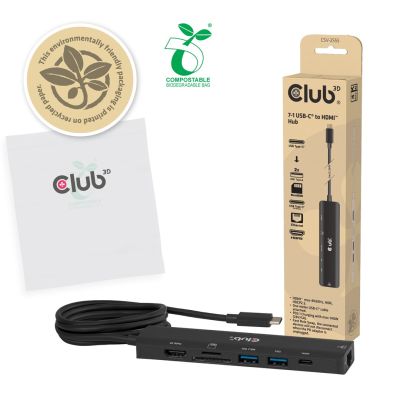 5. CLUB3D CSV-2555 stacja dokująca Przewodowa Czarny