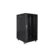 8. Szafa rack Lanberg FF01-6822-12B (22U; 19''; 1160 mm / 600mm / 800 mm; stojąca; Szklane; 800 kg; kolor czarny)