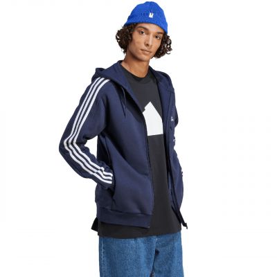 4. Bluza adidas Essentials Fleece 3-Stripes Full-Zip Jr IJ6478
