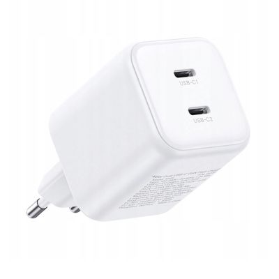 4. Ładowarka Ugreen GaN 45W 2xUSB-C - biała