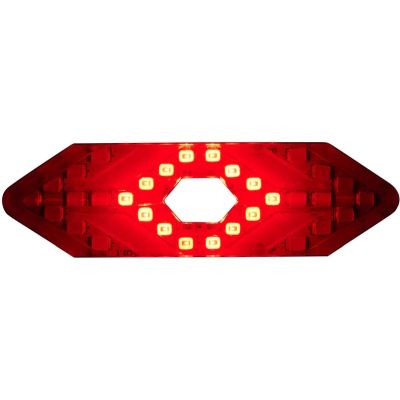 14. LAMPKA ROWEROWA TYŁ Z SYGNALIZATOREM LED ŁADOWANIE USB DUNLOP