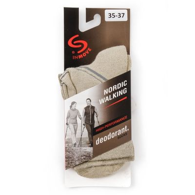 SKARPETY NORDIC WALKING DEODRANT beżowe