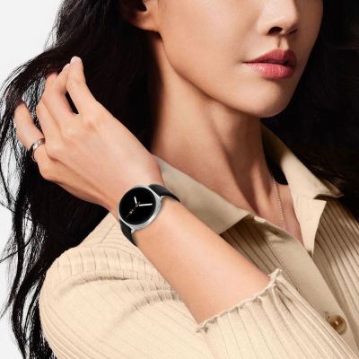 5. Pasek Tech-Protect Nylon Stripe na Samsung Galaxy Watch 40 / 44 / 46 mm - czarno-pomarańczowy