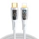 2. Kabel Joyroom Star-Cloud Series A3 USB-C / Lightning 20W 1.2m z inteligentnym wyłącznikiem - biały