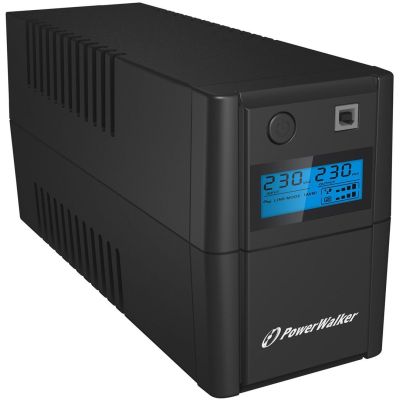 3. UPS PowerWalker VI 850 SHL Schuko line-interactive 0,85kVA 480W 2x gniazdo sieciowe