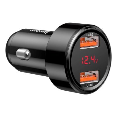 5. Baseus Magic Series Dual QC - ładowarka samochodowa Quick Charge 3.0 2x USB 45W 6A czarny (CCMLC20A-01)