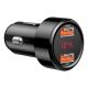5. Baseus Magic Series Dual QC - ładowarka samochodowa Quick Charge 3.0 2x USB 45W 6A czarny (CCMLC20A-01)