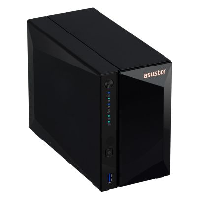 3. NAS Asustor AS3302T v2; Tower; 2x (3.5" SATA HDD/ 2.5" SSD); Realtek RTD1619B, 2GB DDR4, 1x 2.5GbE, 3x USB 3.2