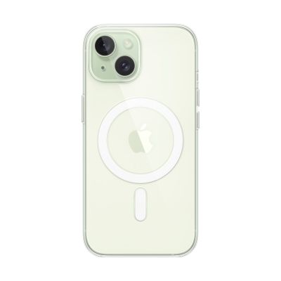 12. Apple - Obudowa tylna do telefonu komórkowego - Kompatybilna z MagSafe - Poliwęglan - Przezroczysta - do iPhone 15 (MXRK3ZM/A)