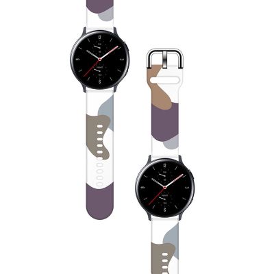 2. Pasek Strap Moro do Samsung Galaxy Watch 40 / 41 / 42 / 43 / 44 mm silikonowa bransoletka opaska do zegarka - wzór 9