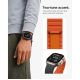 9. Pasek Spigen Athlex Air M na Apple Watch 44 / 45 / 46 / 49 mm - czarno-pomarańczowy
