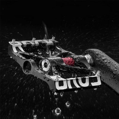 4. Zestaw pedałów rowerowych Rockbros 37213071001 ze stopu aluminium - czarne