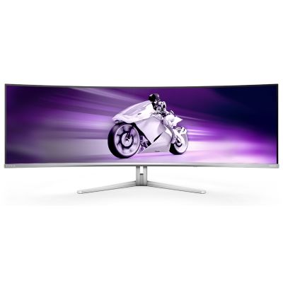 20. Philips Evnia 8000 49M2C8900/00 monitor komputerowy 124,2 cm (48.9") 5120 x 1440 px Dual QHD QDOLED Biały