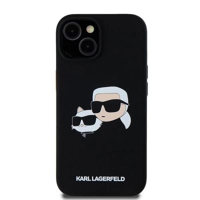 3. Etui Karl Lagerfeld Silicone Karl&Choupette MagSafe na iPhone 15 / 14 / 13 - czarne