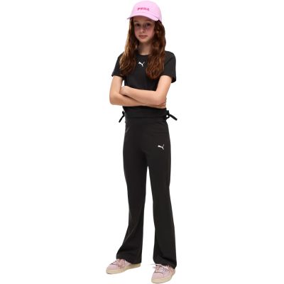 5. Legginsy dla dzieci Puma Ess High-Waist Flared czarne 694653 01