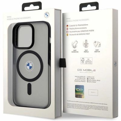 8. Etui BMW Signature MagSafe na iPhone 14 Pro - czarne
