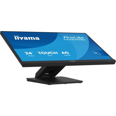4. monitor dotykowy iiyama ProLite 24" IPS z technologią InCell PCAP (10pkt), z powłoką antyrefleksyjną oraz elastyczną podstawą