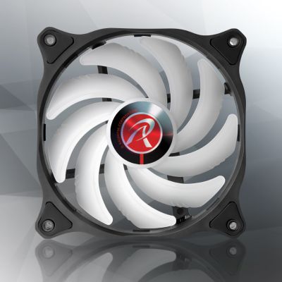 8. RAIJINTEK EOS 12 RBW ADD Płyta główna, Procesor Wentylator 12 cm Czarny, Biały 2 szt.