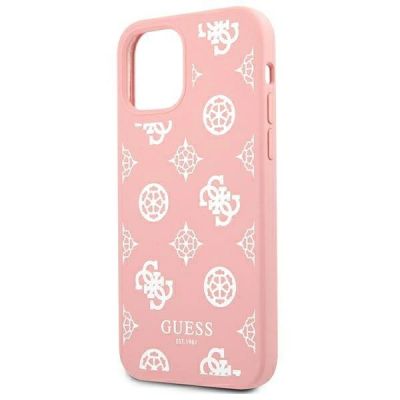 6. Etui Guess Peony Collection na iPhone 12 Pro Max - różowe