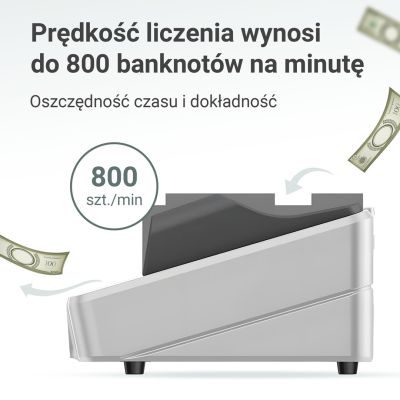 5. Extralink LockStar MG X-300 | Profesjonalna liczarka nominałowa do banknotów | UV, IR