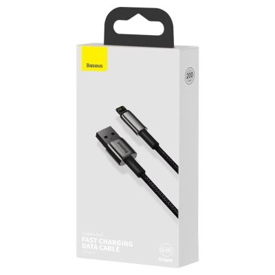 5. Baseus Tungsten kabel USB - Lightning 2,4 A 2 m czarny (CALWJ-A01)