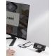 17. HUB Baseus Metal Gleam 6w1 USB-C - USB-C PD 100W 1x HDMI 4K 30Hz 3x USB-A 3.2 1x RJ45 - szary