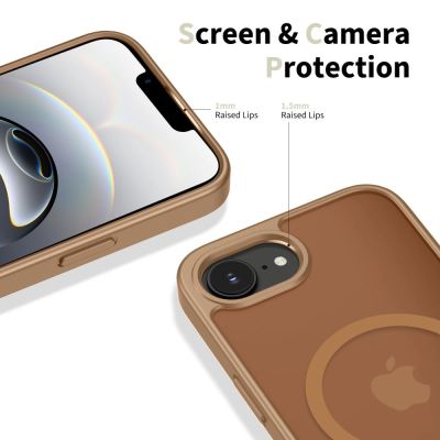 4. Etui Tech-Protect BasicMag MagSafe na iPhone 16e / 17e - brązowe