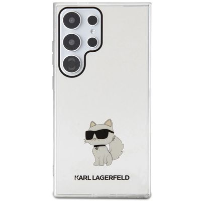 3. Etui Karl Lagerfeld IML Choupette na Samsung Galaxy S24 Ultra - przezroczyste