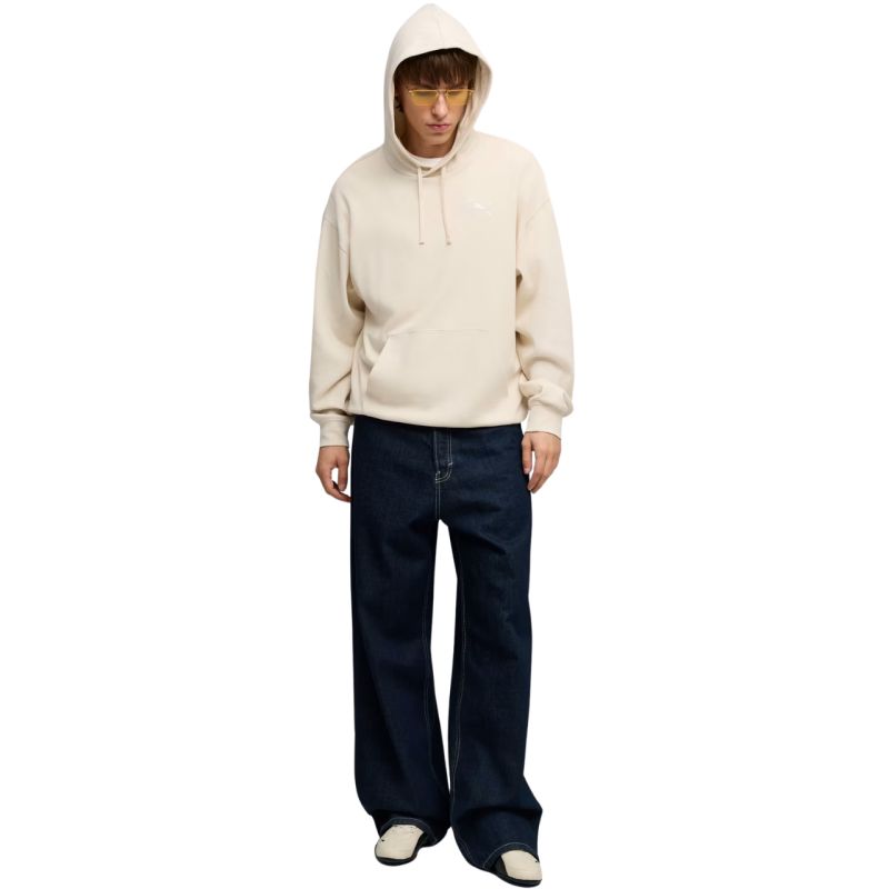 5. Bluza męska Puma ESS Elevated Relaxed Hoodie beżowa 692019 87