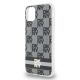 3. Etui DKNY IML Checkered Mono Pattern & Printed Stripes MagSafe na iPhone 11 / Xr - czarne