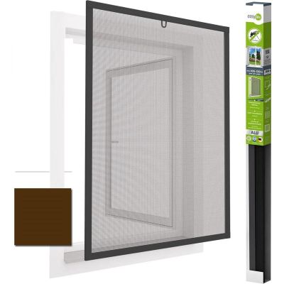 46. MOSKITIERA OKNO ALU 100X120 BRĄZ PLUS