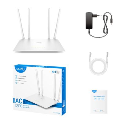 5. Router CUDY WR1200 LAN 10/100 AC1200 Dual Band WiFi Mesh