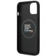 7. Etui BMW Leather Stamp Tricolor MagSafe na iPhone 14 Plus - czarne