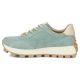 4. Skórzane półbuty sneakersy na platformie zielone Filippo DP7498