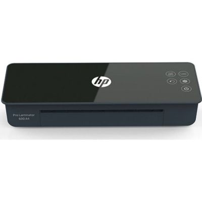 10. HP Laminator PRO LAMINATOR 600 A4, na zimno/gorąco, prędkość 60cm/min + 15 folii: 3xA4, 4xA5, 4xA6, 4xB-CARD, czarny
