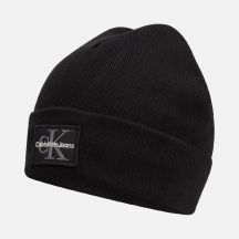 Czapka zimowa Calvin Klein CK Logo Beanie Czarna - LZ04D8080G-UB1