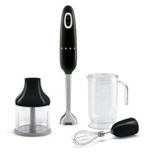 Blender immersyjny Smeg HBF03BLEU (101121) 700W Czarny, Stal nierdzewna