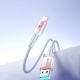 10. Kabel Joyroom S-A42 Crystal-Clear Series 3A USB-A - Lightning 1,2m - biały